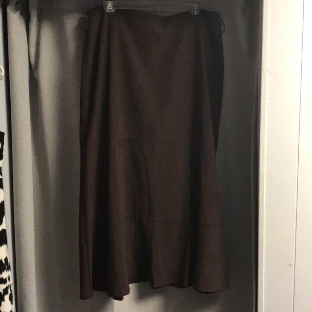 Laura Scott Chocolate Brown Skirt